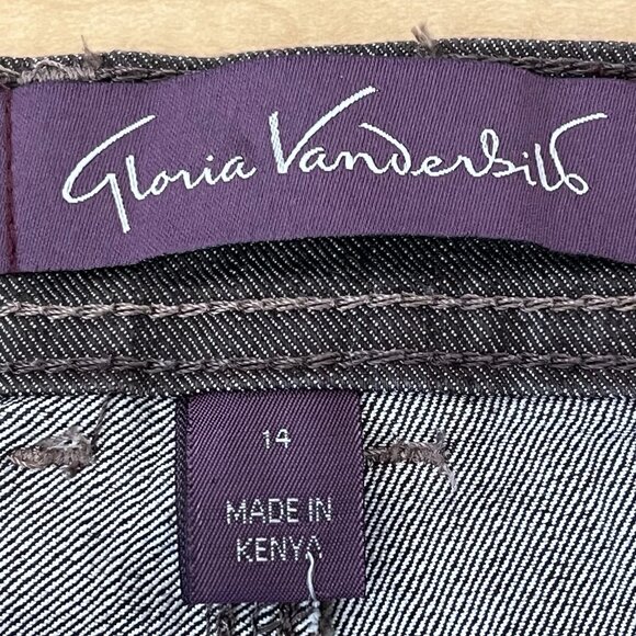 Gloria Vanderbilt Women's Classic Fit Brown Jeans Sz 14S Amanda Tapered Leg NWT - Picture 6 of 12